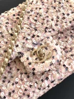Chanel CF Sequined SO Handbag 21cm - Image 5