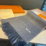 Louis Vuitton LV Embroidered Cashmere Scarf - Image 5