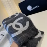 Chanel 26C CC Jacquard Stole - Image 5