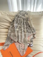 Hermès 2026 Silk Cashmere Shawl 140 - Image 5