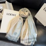 Loewe Anagram Check Cashmere Stole - Image 5