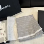 Chanel Coco Silhouette Striped Stole - Image 5