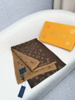 Louis Vuitton Monogram Knit Wool Scarf - Image 5
