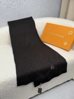 Louis Vuitton Petit Damier Knit Wool Scarf - Image 5