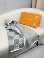 Louis Vuitton Damier Heritage Knit Wool Scarf