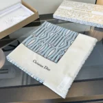 Dior Wave Pattern Cashmere Silk Stole - Image 5