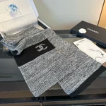 Chanel CC Knit Cashmere Scarf - Image 5