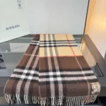 Burberry Check Equestrian Knight Wool Scarf - Image 6