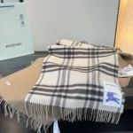 Burberry Check Reversible Cashmere Scarf - Image 5