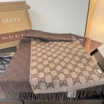Gucci GG Jacquard Gradient Cashmere Scarf - Image 5