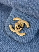 Chanel 26S Denim Maxi Flap Bag 38.5cm - Image 5