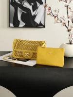 Chanel 26M Coco Beach Woven Flap Bag 21cm - Image 5