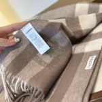Burberry Double-Sided Check Lambswool Scarf 30x200cm - Image 5