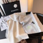 Chanel Gradient Cashmere Stole with Embroidered CC 110x200cm - Image 5