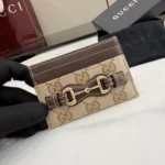 Gucci Primavera Horsebit GG Card Holder 10cm - Image 5