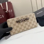 Gucci Primavera Horsebit GG Zip Around Wallet 19cm - Image 5