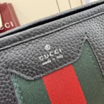 Gucci Primavera Web Stripe Leather Document Pouch 34cm - Image 5