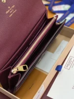 Louis Vuitton Sarah Wallet Monogram Empreinte Bordeaux 19cm - Image 5