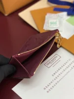 Louis Vuitton Romy Card Holder Monogram Empreinte Bordeaux 12cm - Image 5