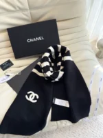 Chanel Knit Cashmere Scarf 175*30cm - Image 5