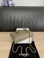 Chanel Khaki Handbag - Image 5