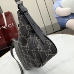 Gucci Generation Lady Lunetta GG Denim Shoulder Bag 22cm - Image 5