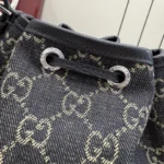 Gucci Generation GG Denim Bucket Bag 21cm - Image 5