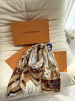 Louis Vuitton x TM Monogram Superflat Flowers Scarf 135x135 cm - Image 5