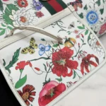 Gucci Giglio Large Flora Print Tote Bag with Pouch - Image 5