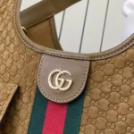Gucci Giglio Small GG Suede Tote Bag with Pouch 25cm - Image 5