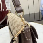 Gucci Primavera Horsebit GG Canvas Shoulder Bag 27.5cm - Image 5