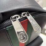 Gucci 2026 Web Stripe Leather Backpack 36.5cm - Image 5
