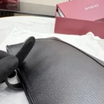 Gucci Jackie 1961 Leather Zip Pouch Black 23cm - Image 5