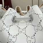 Gucci Generation Perforated GG Leather Bucket Bag 20.5cm - Image 5