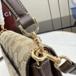 Gucci Primavera Horsebit GG Canvas Top Handle Shoulder Bag 20cm - Image 5