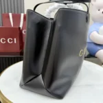 Gucci NY Leather Logo Tote Bag Black 42cm - Image 5