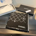 Chanel Double-Sided Diamond Logo Scarf 198*68cm - Image 5