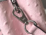 Louis Vuitton Capucines Mini Pink Ostrich Crystal LV N85512 21cm - Image 5