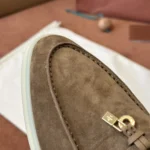 Loro Piana Summer Charms Walk Women's Suede Moccasin FAE5444 HOVY - Image 5