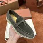 Loro Piana Summer Charms Walk Women's Suede Moccasin FAE5444 50W3 - Image 5
