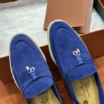 Loro Piana Summer Charms Walk Women's Suede Moccasin FAE5444 60DT - Image 5