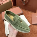 Loro Piana Summer Charms Walk Women's Suede Moccasin FAE5444 50KY - Image 5