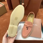 Loro Piana Summer Charms Walk Women's Suede Moccasin FAE5444 30GB - Image 5