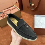 Loro Piana Summer Charms Walk Women's Suede Moccasin FAE5444 MB97 - Image 5