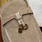 Loro Piana Summer Charms Walk Women's Suede Moccasin FAE5444 3873 - Image 5