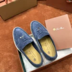 Loro Piana Summer Charms Walk Women's Suede Moccasin FAE5444 W0YZ - Image 5