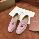 Loro Piana Summer Charms Walk Women's Suede Moccasin FAE5444 3782