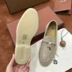 Loro Piana Summer Charms Walk Women's Suede Moccasin FAE5444 A120 - Image 5