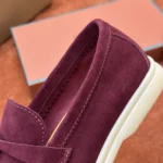 Loro Piana Summer Charms Walk Women's Suede Moccasin FAE5444 Q07N - Image 5