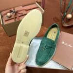 Loro Piana Summer Charms Walk Women's Suede Moccasin FAE5444 50RT - Image 5
